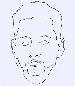 Outline of my face